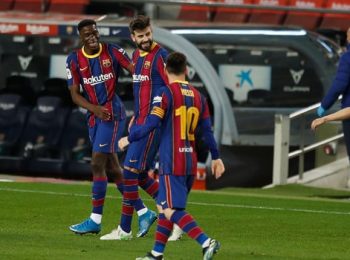 Pique suffers injury, set to miss Champions League second leg