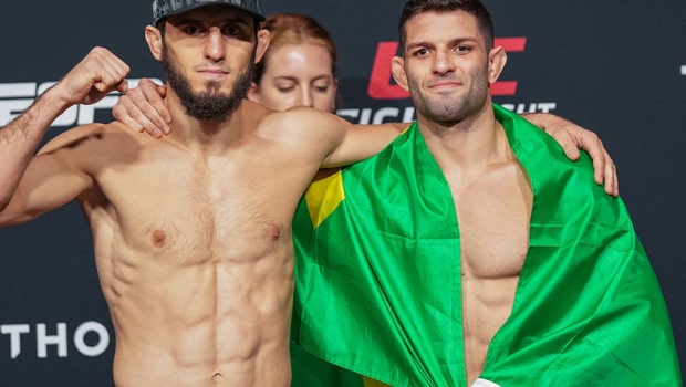 Islam Makhachev and Thiago Moises